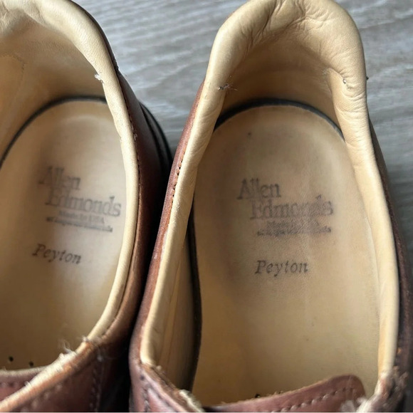 Vintage Allen Edmonds Peyton Fine Leather Oxford Shoes - Picture 9 of 14